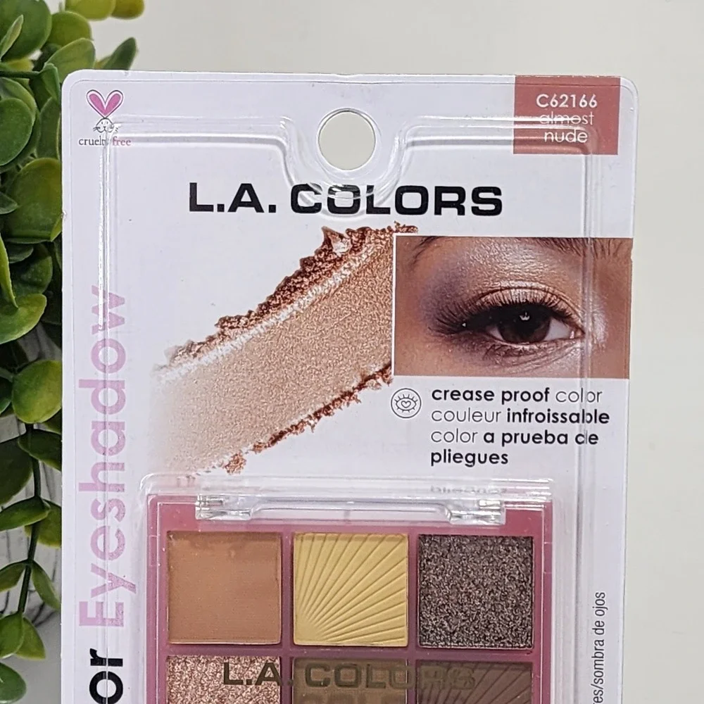 L. A. Colors 6 Color Eyeshadow Almost Nude Palette New Unopened Crease proof